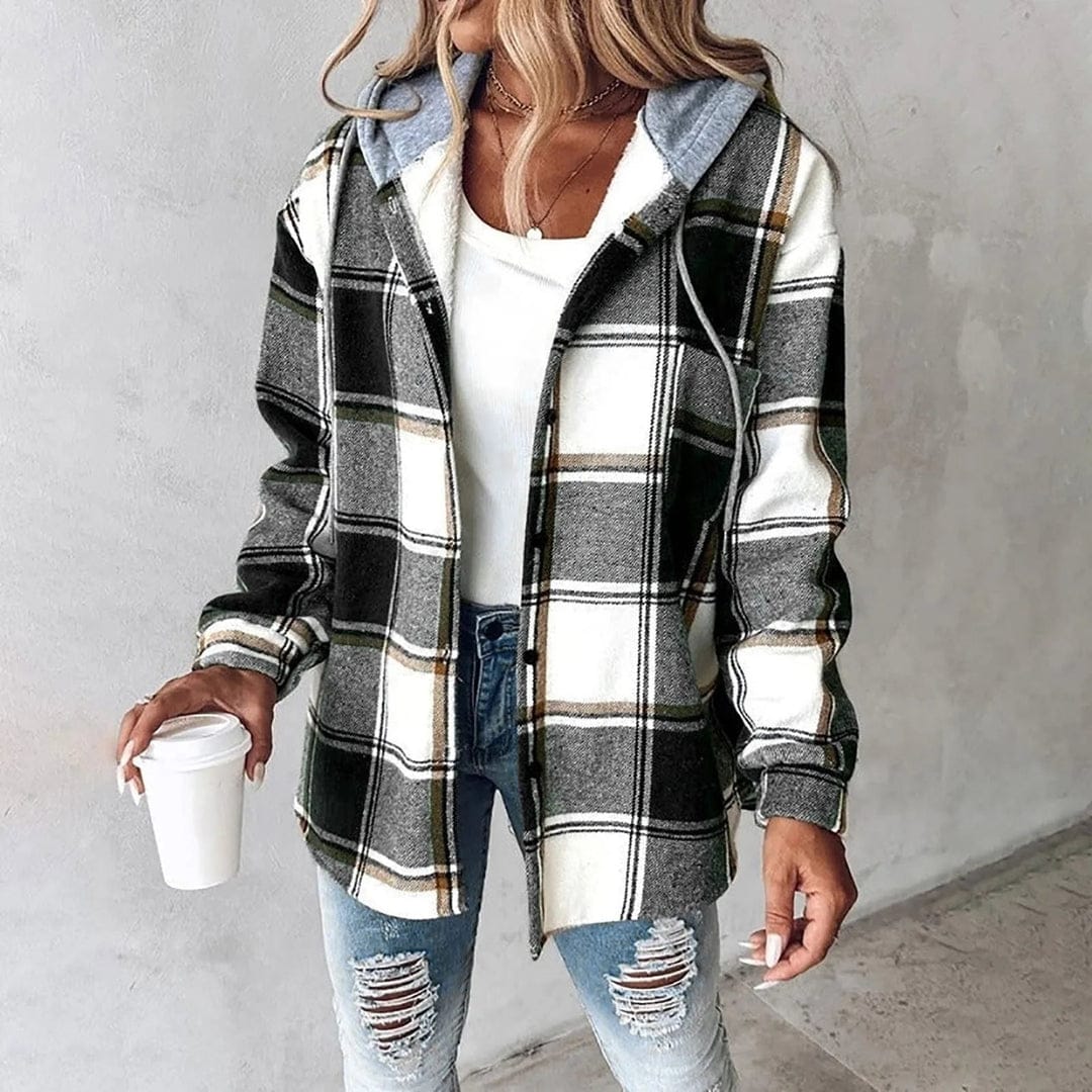 Modinzi black / 6 (XS) Raya Trail – Multistripe Knit Hoodie Jacket