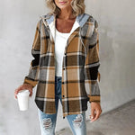 Modinzi Brown / 6 (XS) Raya Trail – Multistripe Knit Hoodie Jacket