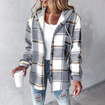 Modinzi Grey / 6 (XS) Raya Trail – Multistripe Knit Hoodie Jacket