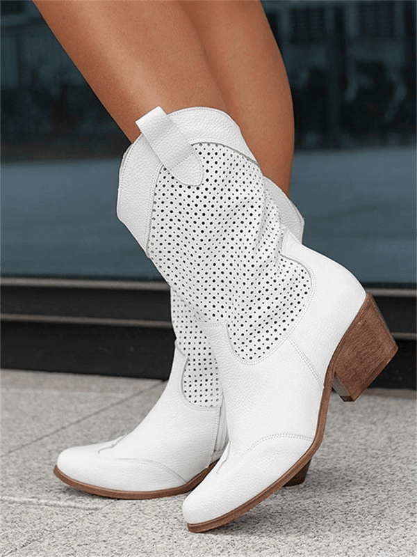 Modinzi Raya West – Perforated Western Boot