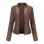 Modinzi Brown / 6 Rebel Spirit – Cropped Leather Jacket