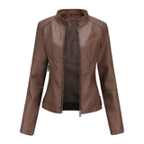 Modinzi Brown / 6 Rebel Spirit – Cropped Leather Jacket