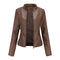 Modinzi Brown / 6 Rebel Spirit – Cropped Leather Jacket