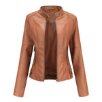 Modinzi camel / 6 Rebel Spirit – Cropped Leather Jacket