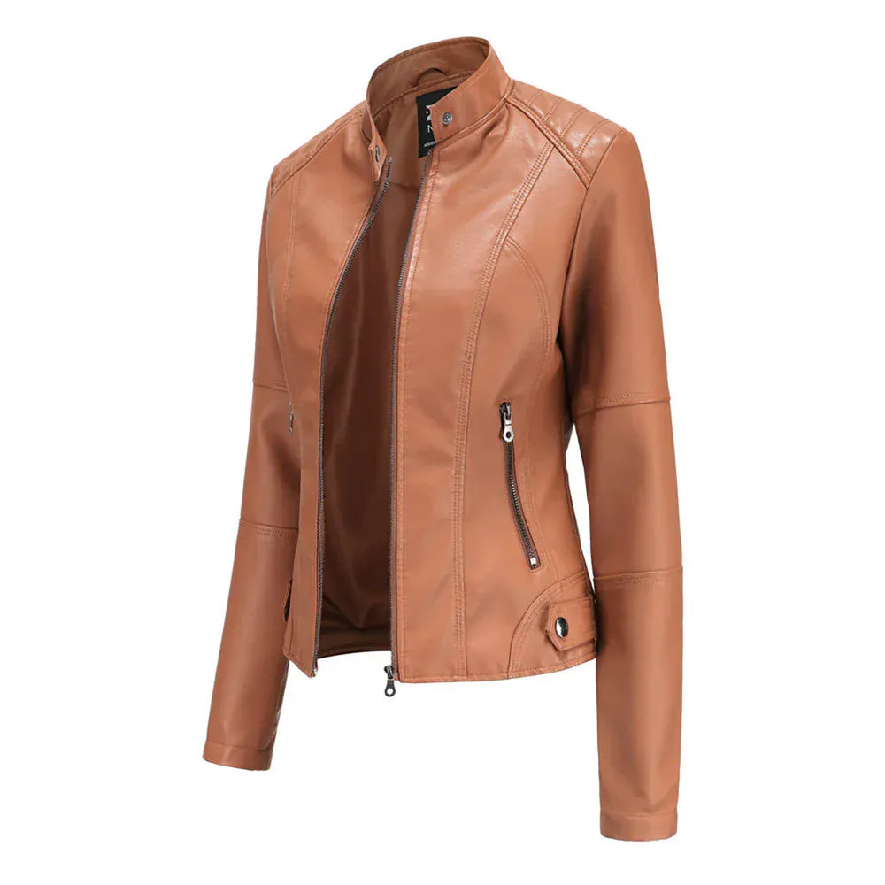 Modinzi Rebel Spirit – Cropped Leather Jacket