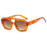 Modinzi Orange Renna – Geometric Frame Sunglasses