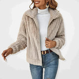 Calla Loop – Textured Zip Front Jacket