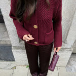 Modinzi Rowan Loop – Chunky Button Cardigan