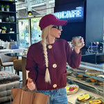 Modinzi Rowan Loop – Chunky Button Cardigan