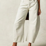 Modinzi Ivory / 6 (XS) Sable Rush – Leopard Print Wide-Leg Jeans