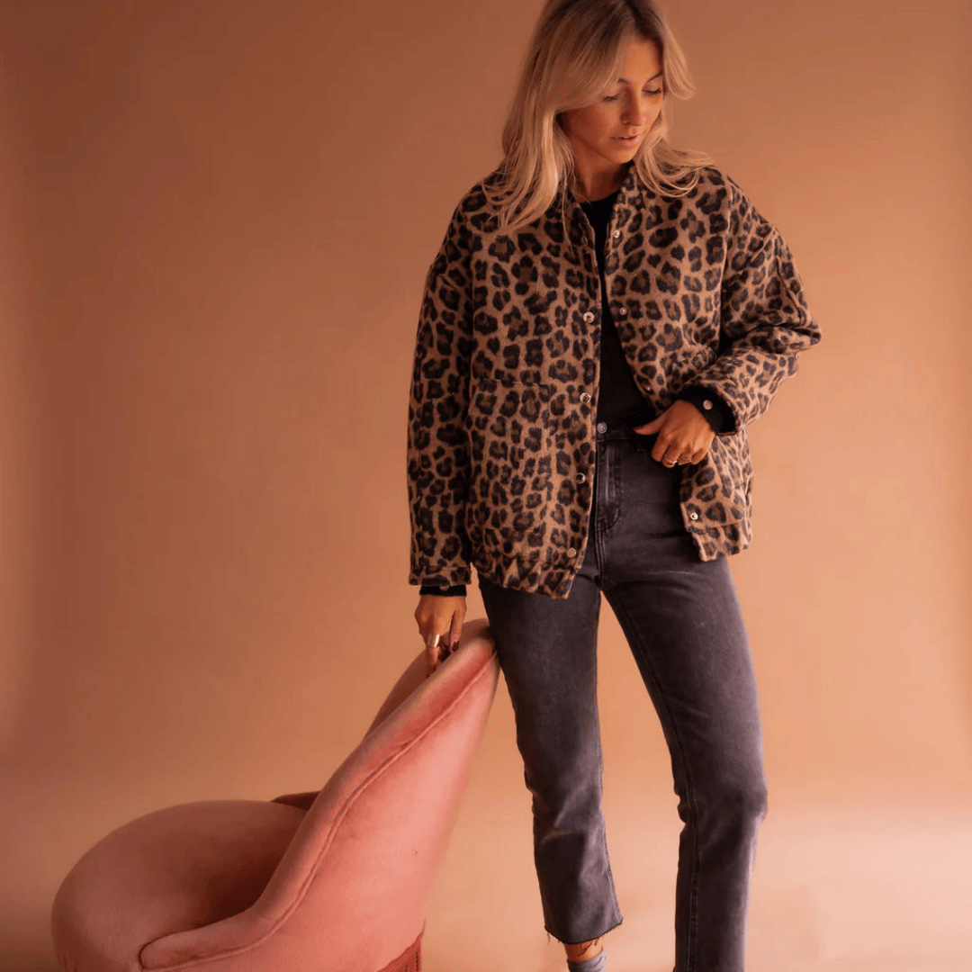 Modinzi Safari Dreams – Leopard Print Jacket