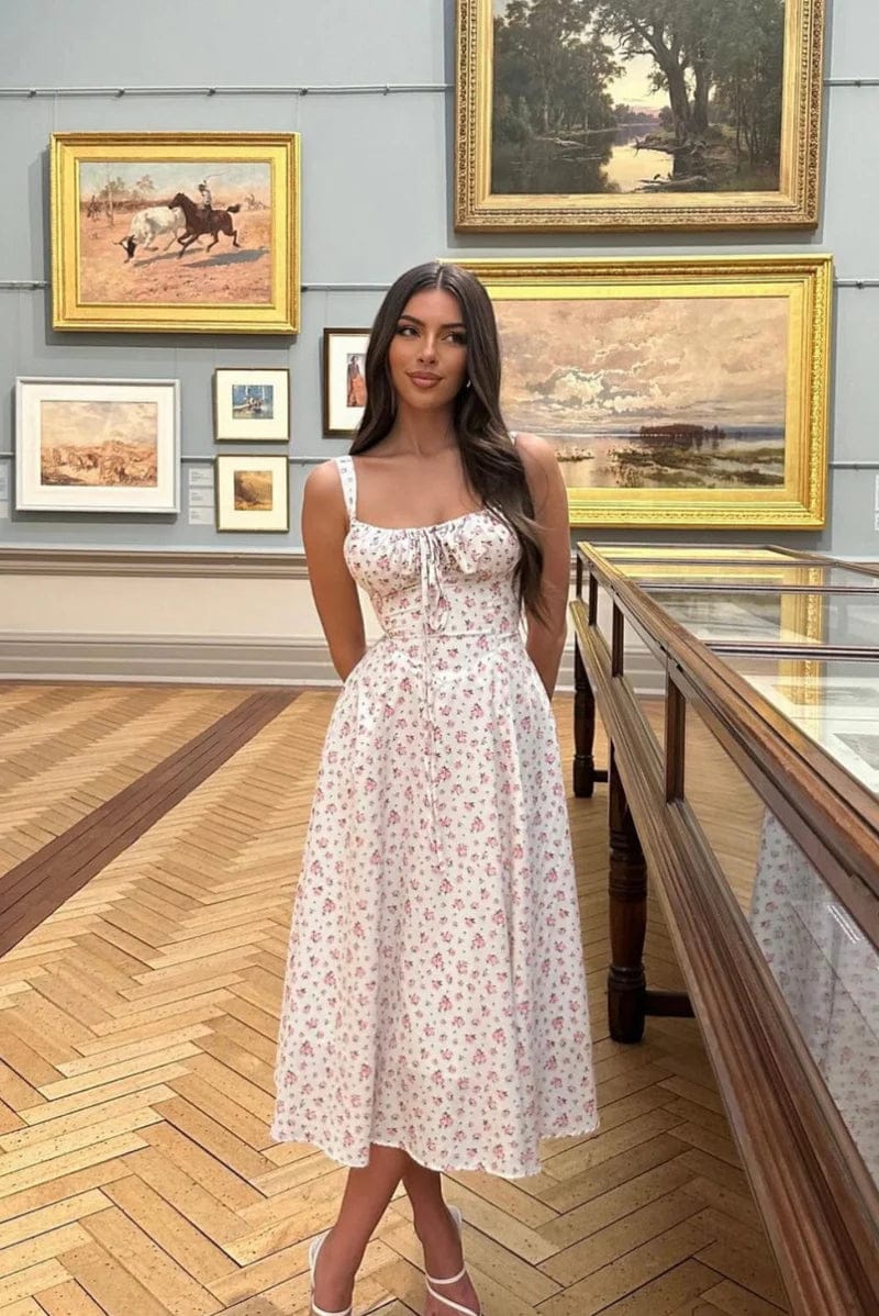 Modinzi Seraphine Fleur – Gathered Bust Midi