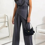 Modinzi Dark Blue / 6 (XS) Seren Drape – Wide Leg Set