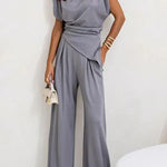 Modinzi light blue / 6 (XS) Seren Drape – Wide Leg Set