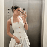 Modinzi Sloane Belle – Gold Button Halter Mini