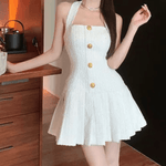 Modinzi Sloane Belle – Gold Button Halter Mini