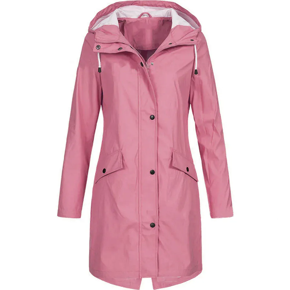 Modinzi Pink&Yellow / 6 Storm Shield – Hooded Rain Coat