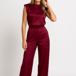 Modinzi Deep Red / 6 Urban Minimalist – Sleeveless Two-Piece Set