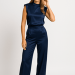 Modinzi Navy Blue / 6 Urban Minimalist – Sleeveless Two-Piece Set