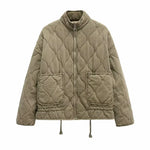 Modinzi Army Green / 6 Urban Shield – Oversized Quilted Jacket