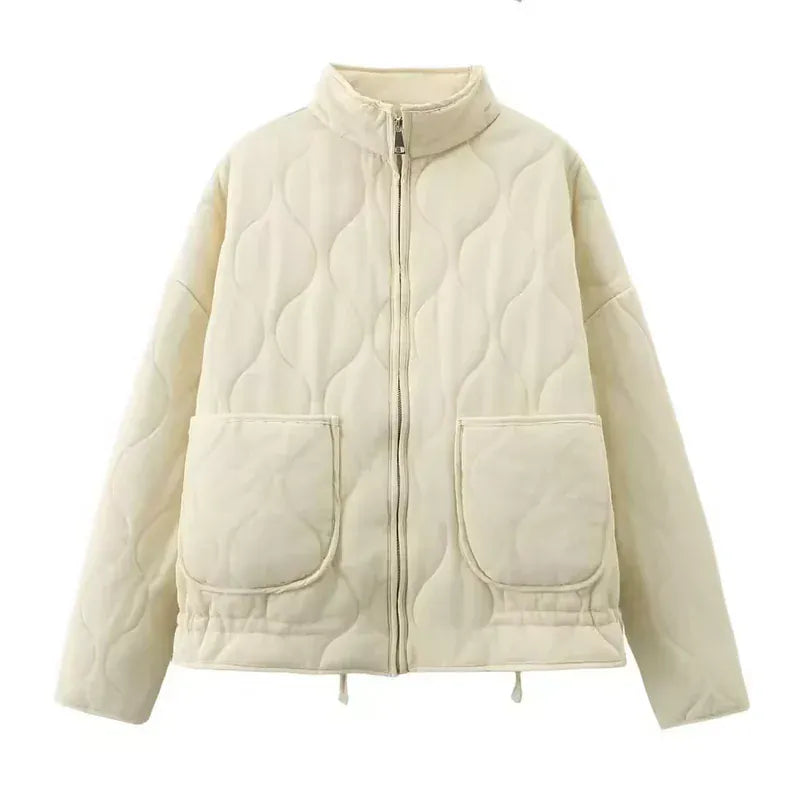 Modinzi Beige / 6 Urban Shield – Oversized Quilted Jacket