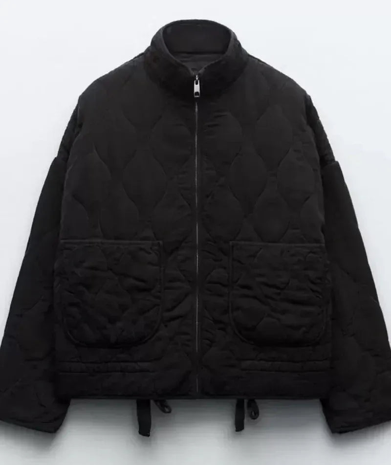 Modinzi black / 6 Urban Shield – Oversized Quilted Jacket