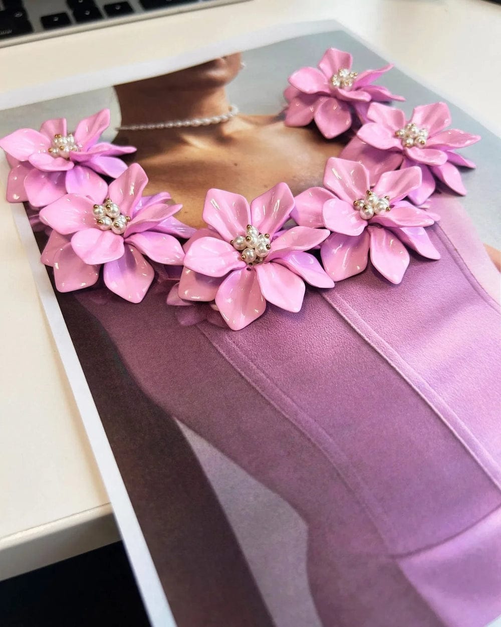 Modinzi Mini Dress Women’s A-Line Mini Dress – 3D Floral Appliqué Strap Detail