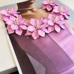 Modinzi Mini Dress Women’s A-Line Mini Dress – 3D Floral Appliqué Strap Detail