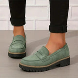 Modinzi loafers Green / 3 Women’s Chunky Sole Penny Loafers
