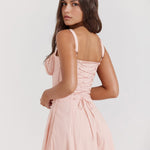 Modinzi Midi dress Women’s Corset Bustier Midi Dress – Sweetheart Neckline with Adjustable Straps