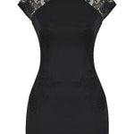 Modinzi Mini Dress Women’s Embroidered Lace Cheongsam Mini Dress – Elegant Evening Bodycon