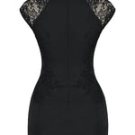 Modinzi Mini Dress Women’s Embroidered Lace Cheongsam Mini Dress – Elegant Evening Bodycon