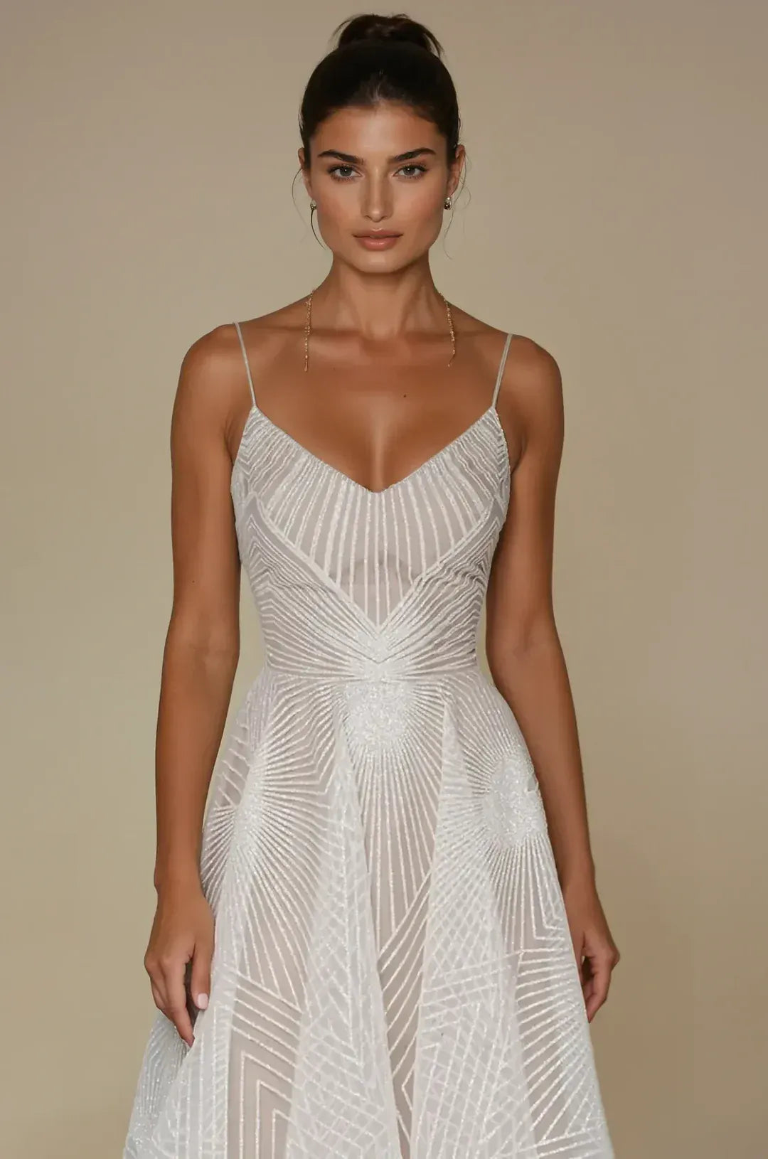 Modinzi Midi dress , maxi dress Women’s Evening Dress – Strappy A-Line with Sequin Detail