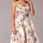 Modinzi Midi dress Women’s Fit & Flare Floral Midi Dress – Sleeveless A-Line Sundress