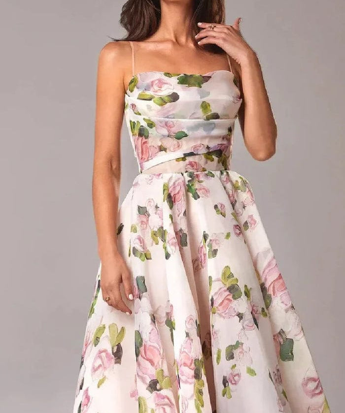 Modinzi Midi dress Women’s Fit & Flare Floral Midi Dress – Sleeveless A-Line Sundress