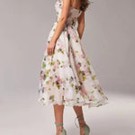 Modinzi Midi dress Women’s Fit & Flare Floral Midi Dress – Sleeveless A-Line Sundress