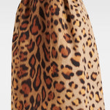 Modinzi Midi dress Women’s Leopard Print Corset Midi Dress – Spaghetti Strap Fit & Flare