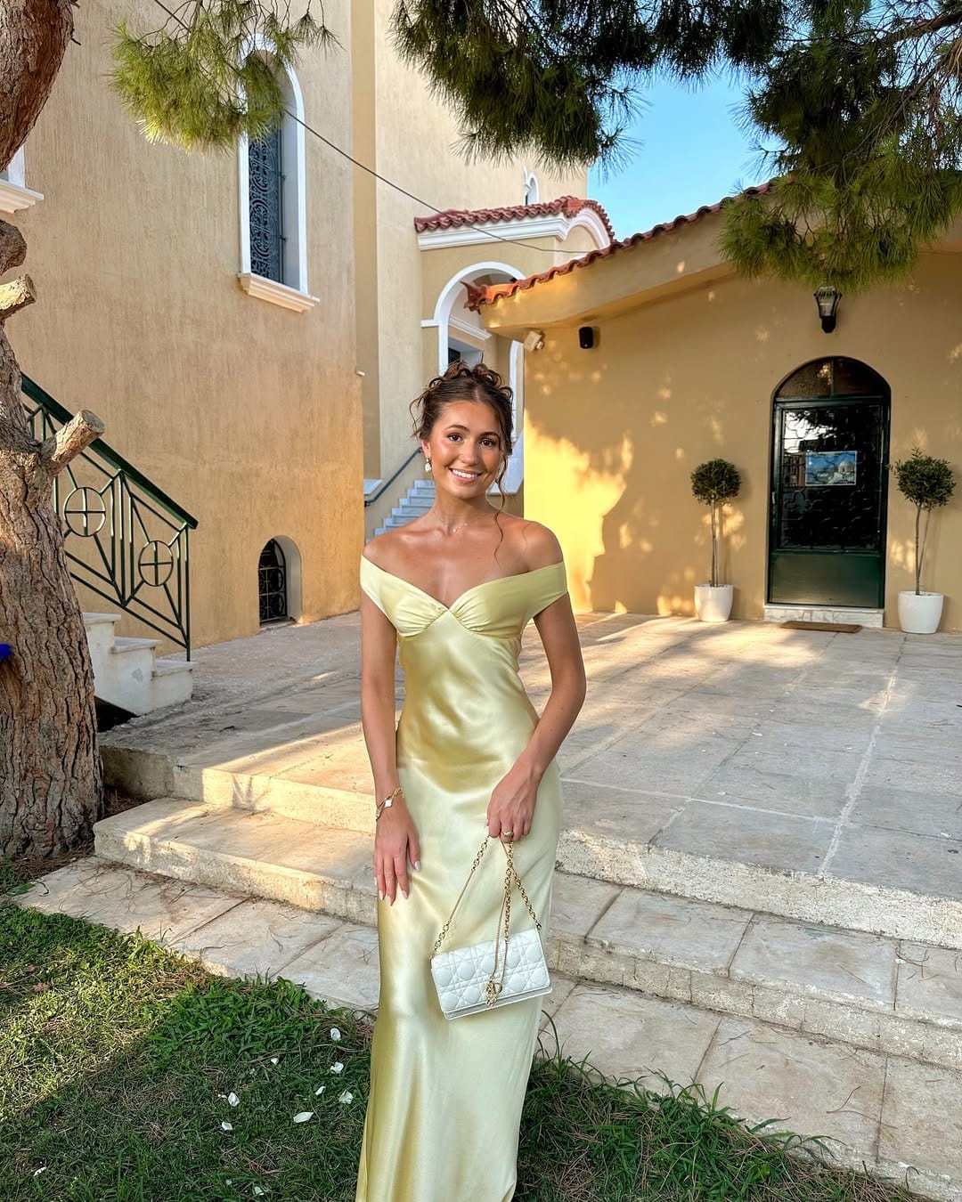 Modinzi Maxi dress Women’s Off-Shoulder Satin Maxi Dress