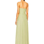 Modinzi Maxi dress Women’s Pleated Strapless Dress – Flowing Maxi Formal Wear