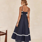 Modinzi Maxi dress Women's Ruffle Trim Maxi Dress – Tiered Spaghetti Strap Sundress