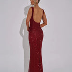 Modinzi Maxi dress Women’s Sequin Evening Gown – Sleeveless Backless Floor-Length Dress