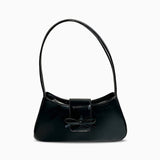 Modinzi bag black Women’s Shoulder Bag – Bow Detail PU Leather Small Purse