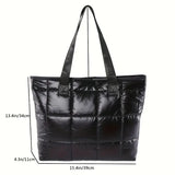 Puffy Black Shoulder Bag